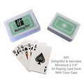 Compact Miniature Playing Card Deck - Green